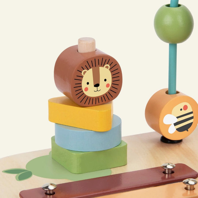 Houten activiteitentafel Forest – speelgoed kind 1-3 jaar – foto 3