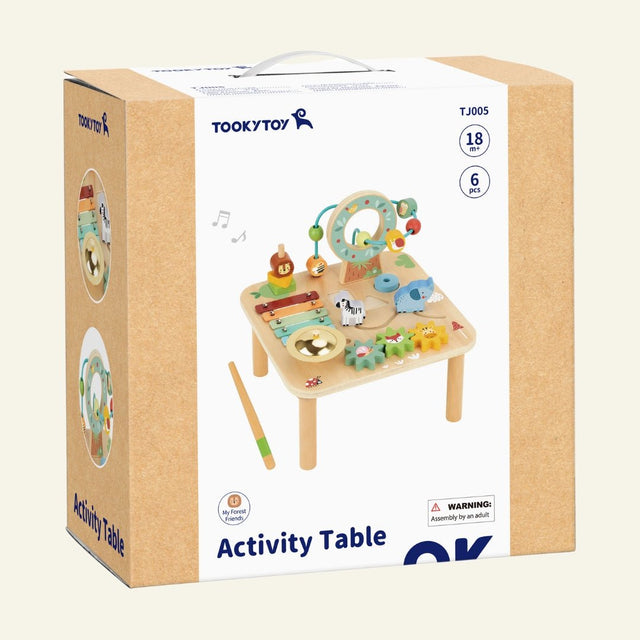 Houten activiteitentafel Forest – speelgoed kind 1-3 jaar – foto 2