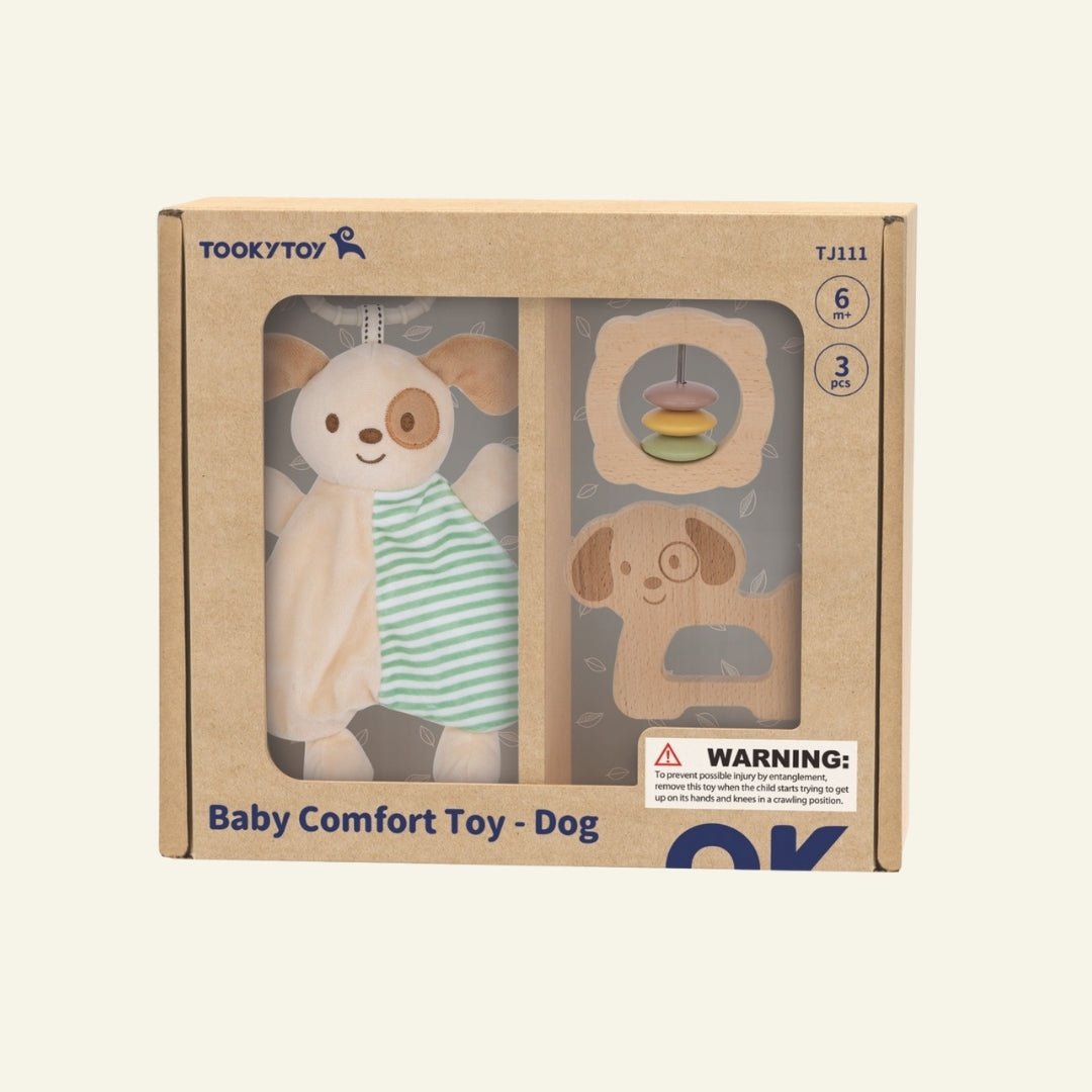 Baby comforter rattle set - Kleine Bloesem