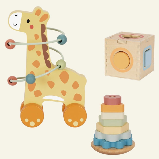 Giraffe gift box: 3x speelplezier voor nieuwsgierige handjes – foto 2