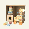 Giraffe gift box: 3x speelplezier voor nieuwsgierige handjes - Kleine Bloesem