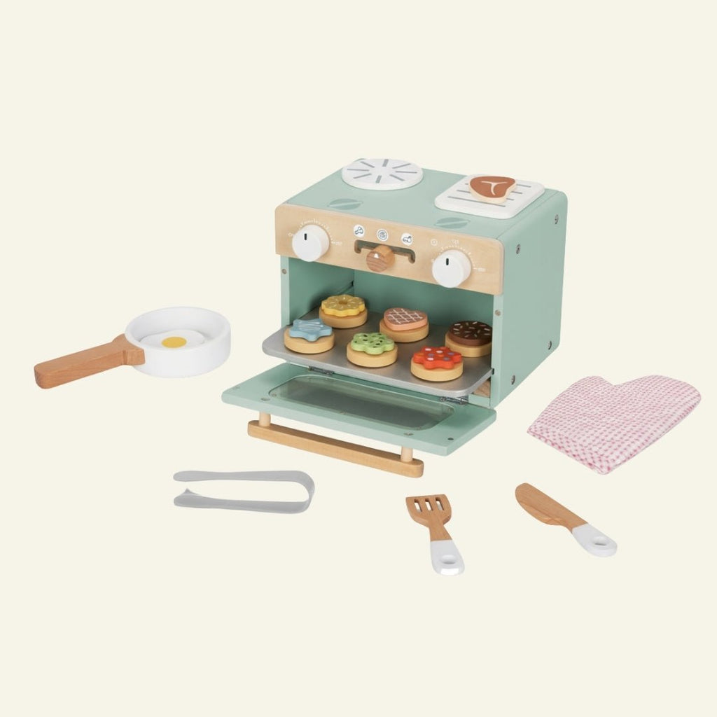 Houten Mini oven: ontdekken, bakken en serveren - Kleine Bloesem