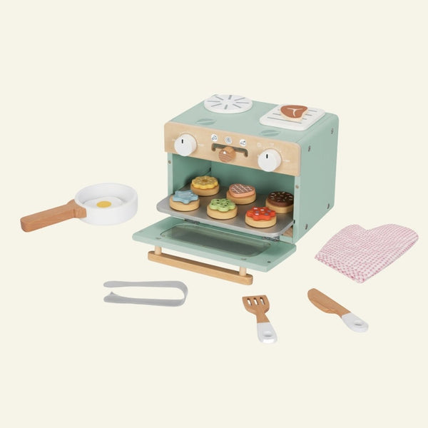 Houten Mini oven: ontdekken, bakken en serveren - Kleine Bloesem