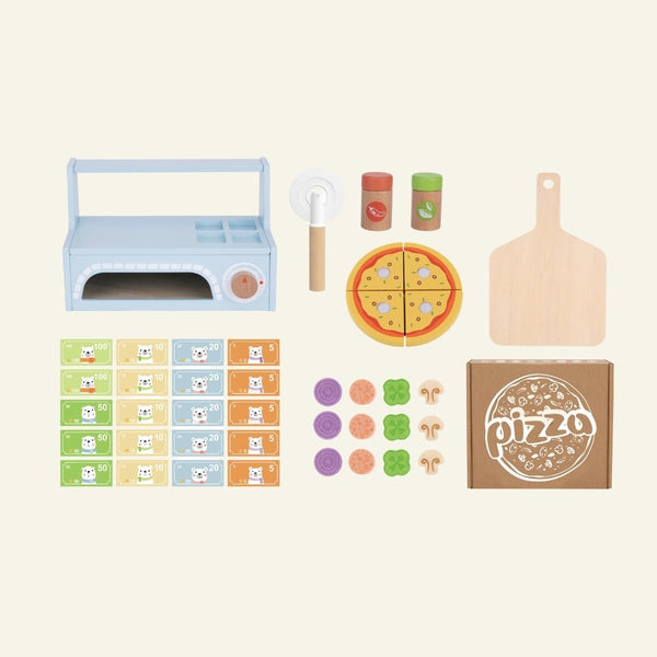 Houten Pizzaoven – complete pizza set - Kleine Bloesem