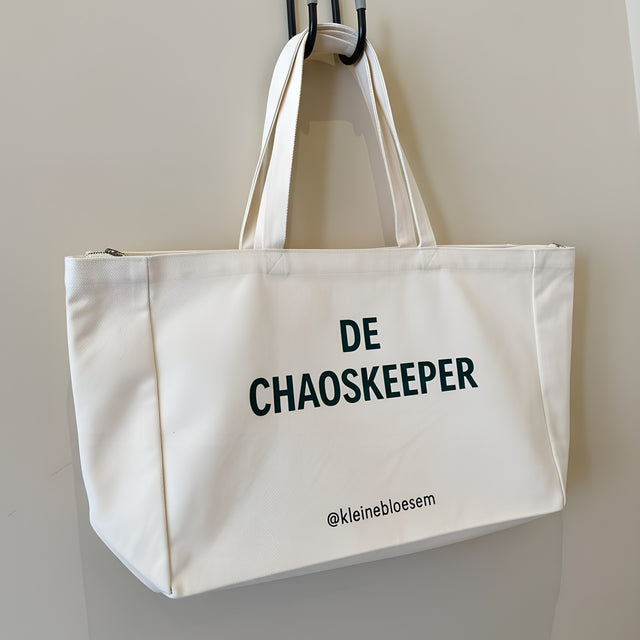 Canvas shopper met rits – mama tas, 48 × 33 × 14 cm – foto 4