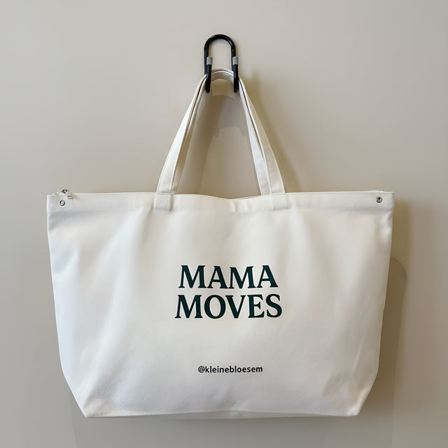 Canvas shopper met rits – mama tas, 48 × 33 × 14 cm – foto 3